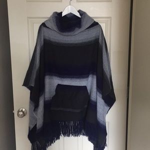 Free People purple poncho/sweater